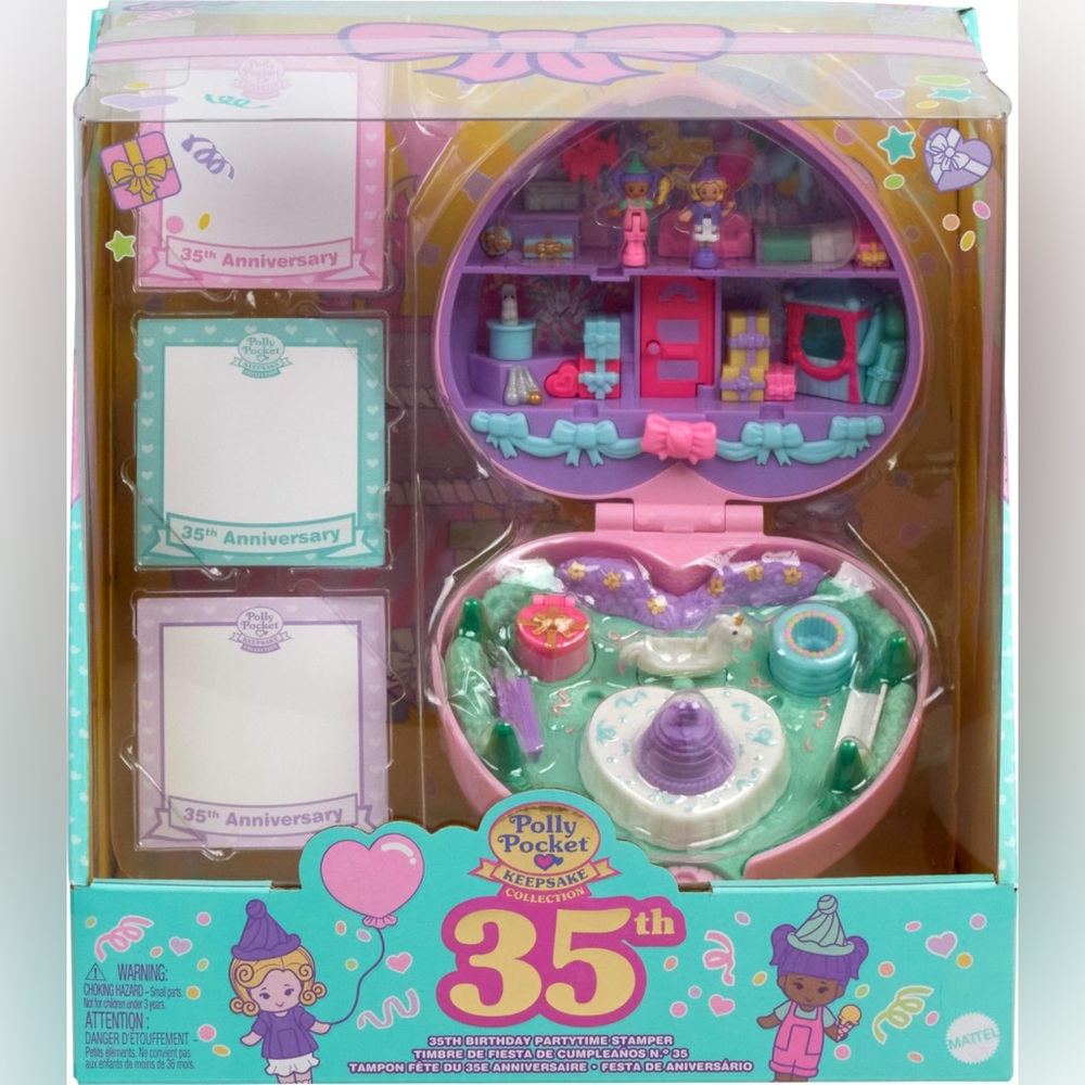 New In Box Vintage Style Polly Pocket 35th Anniversary Playset Nostalgia